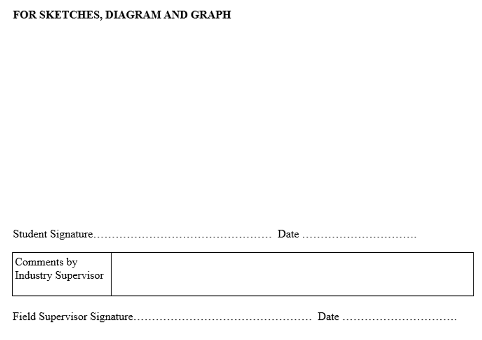 sample of a siwes logbook sketches part (engineering student)