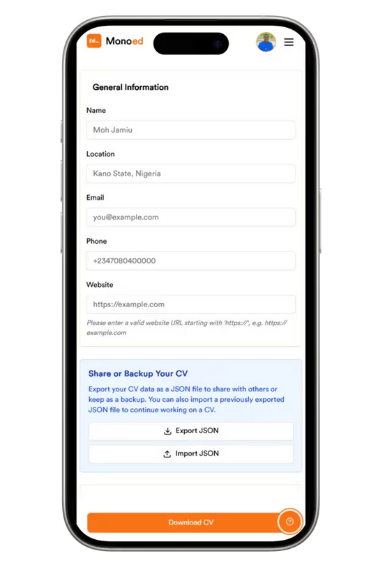 How to Create a CV on Your Phone in Nigeria – Start for Free (2025 Guide)