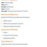 Lesson Plan Format for Secondary School in Nigeria With Sample and Explanation