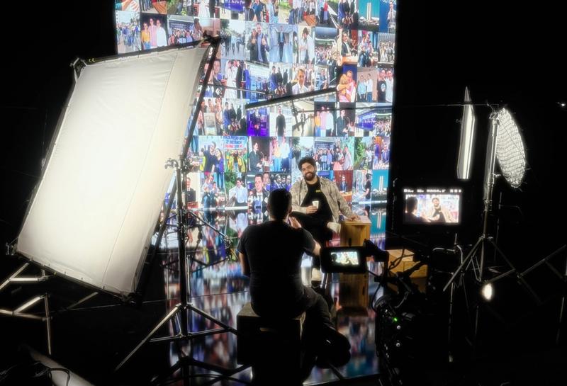 gravação de campanha política, produção audiovisual política, estúdio com painel de LED, gravação de candidatos, produção virtual em São Paulo