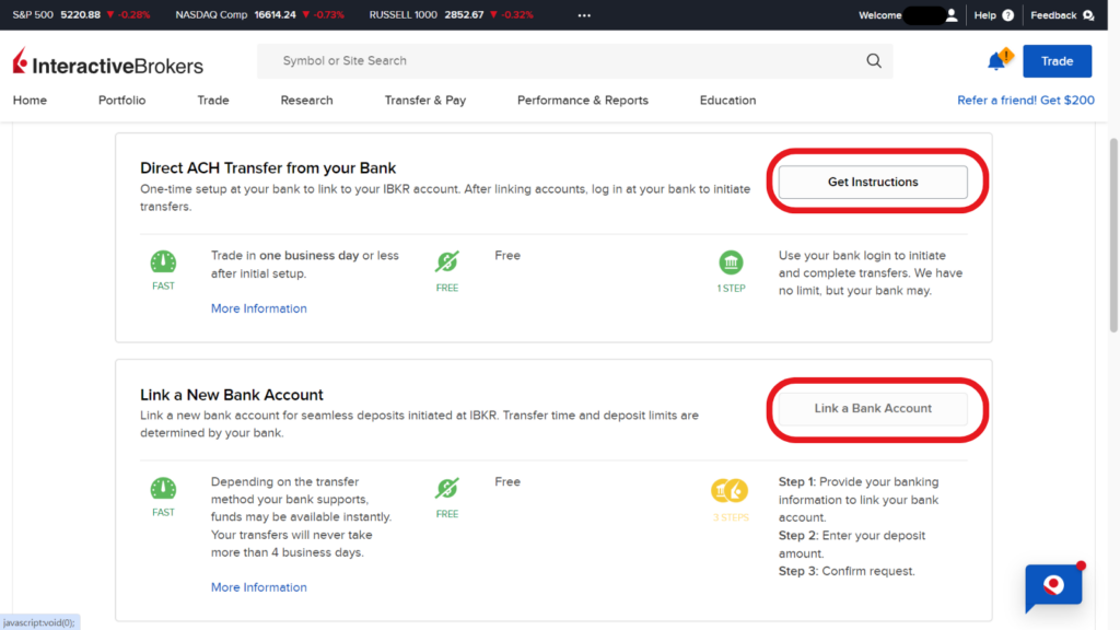 How to Fund Your IBKR Account by ACH (US Banks) 4