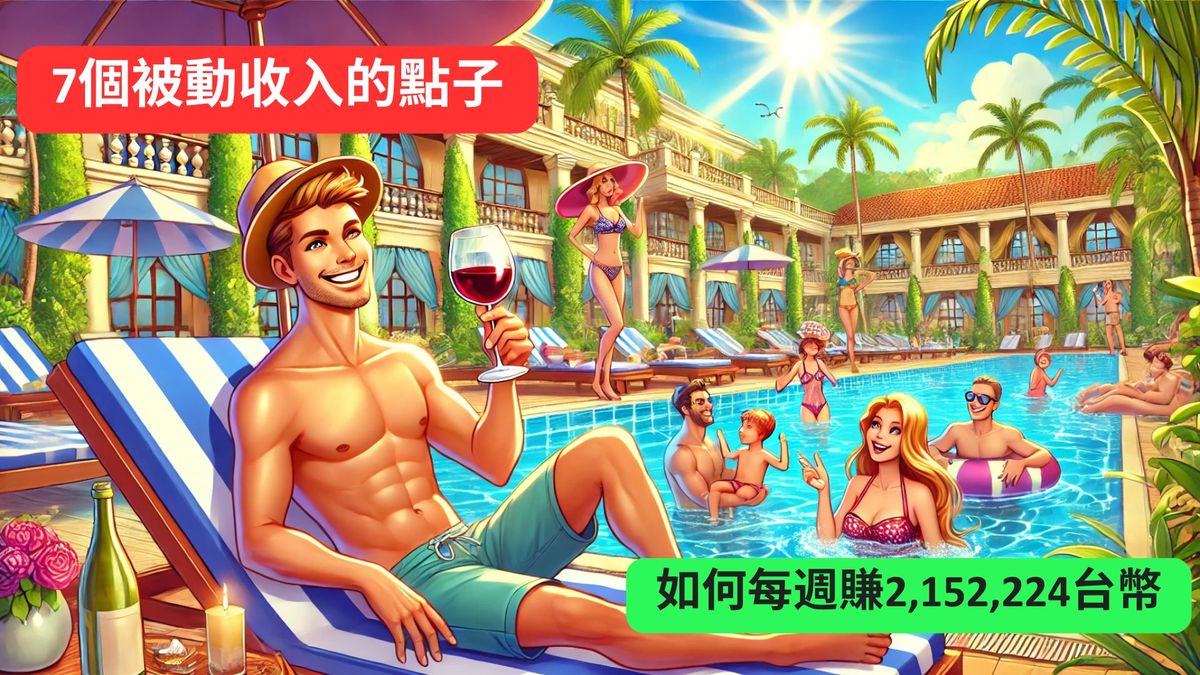 7個被動收入的點子 - 如何每週賺2,152,224台幣