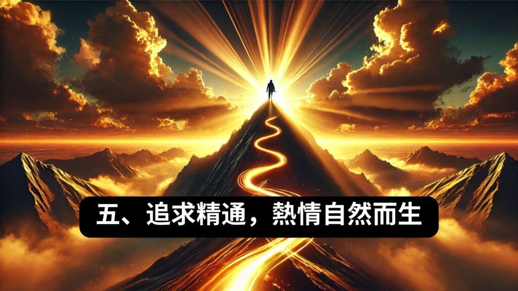 5 追求精通,熱情自然而生