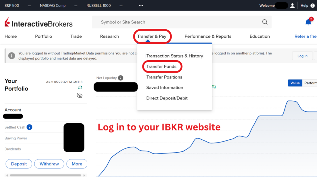 Create a deposit notification 1