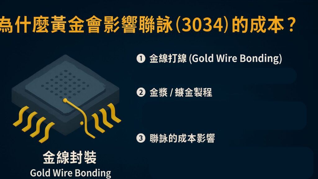 為什麼黃金是聯詠的成本