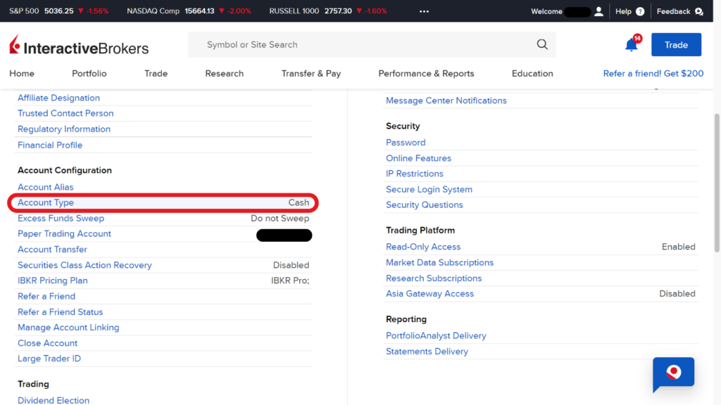 IBKR How to Switch from Cash accounts to Margin Accounts 2