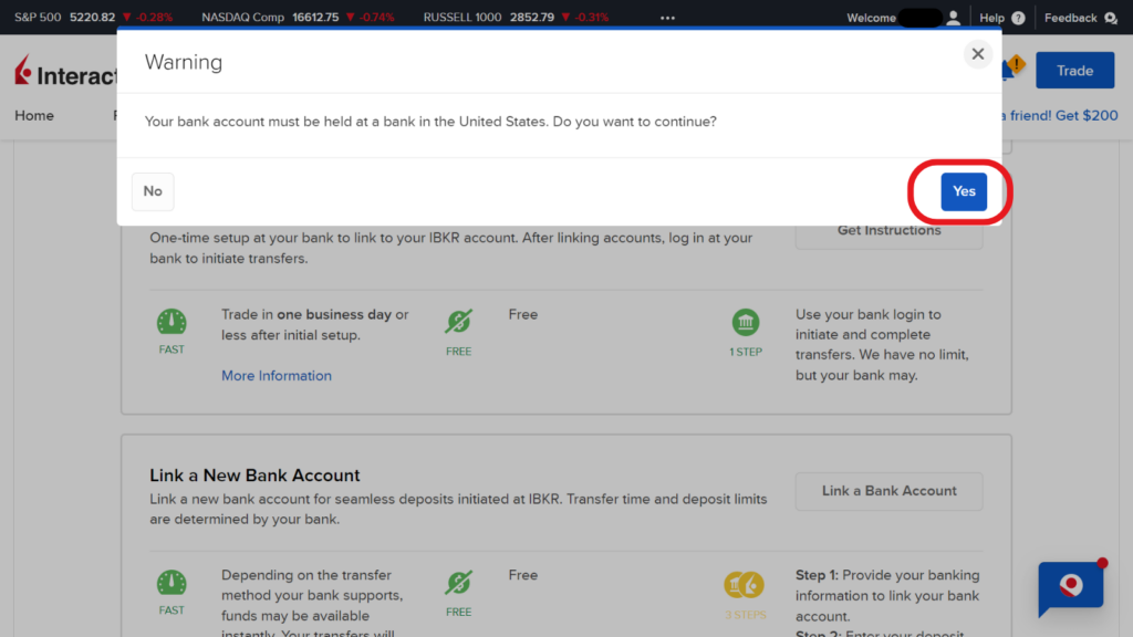How to Fund Your IBKR Account by ACH (US Banks) 5