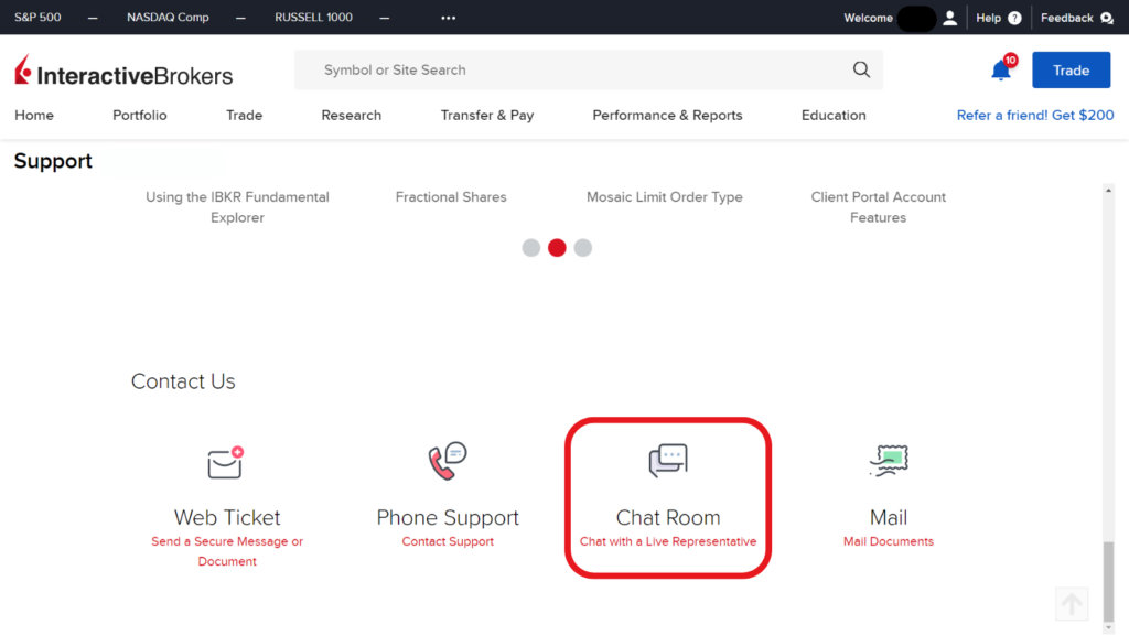 How to Contact Interactive Brokers' Customer Service - Chat Room