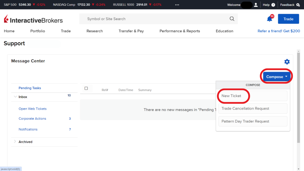 How to Contact Interactive Brokers' Customer Service - Web Tickets 2