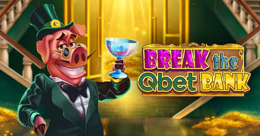 Qbet Casino Oberfläche auf einem Desktop und Smartphone