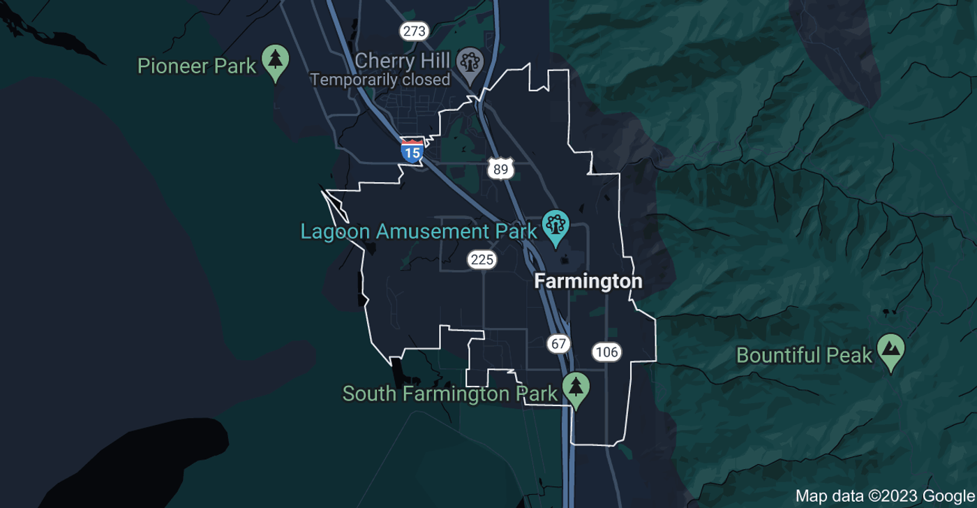 Map of Farmington