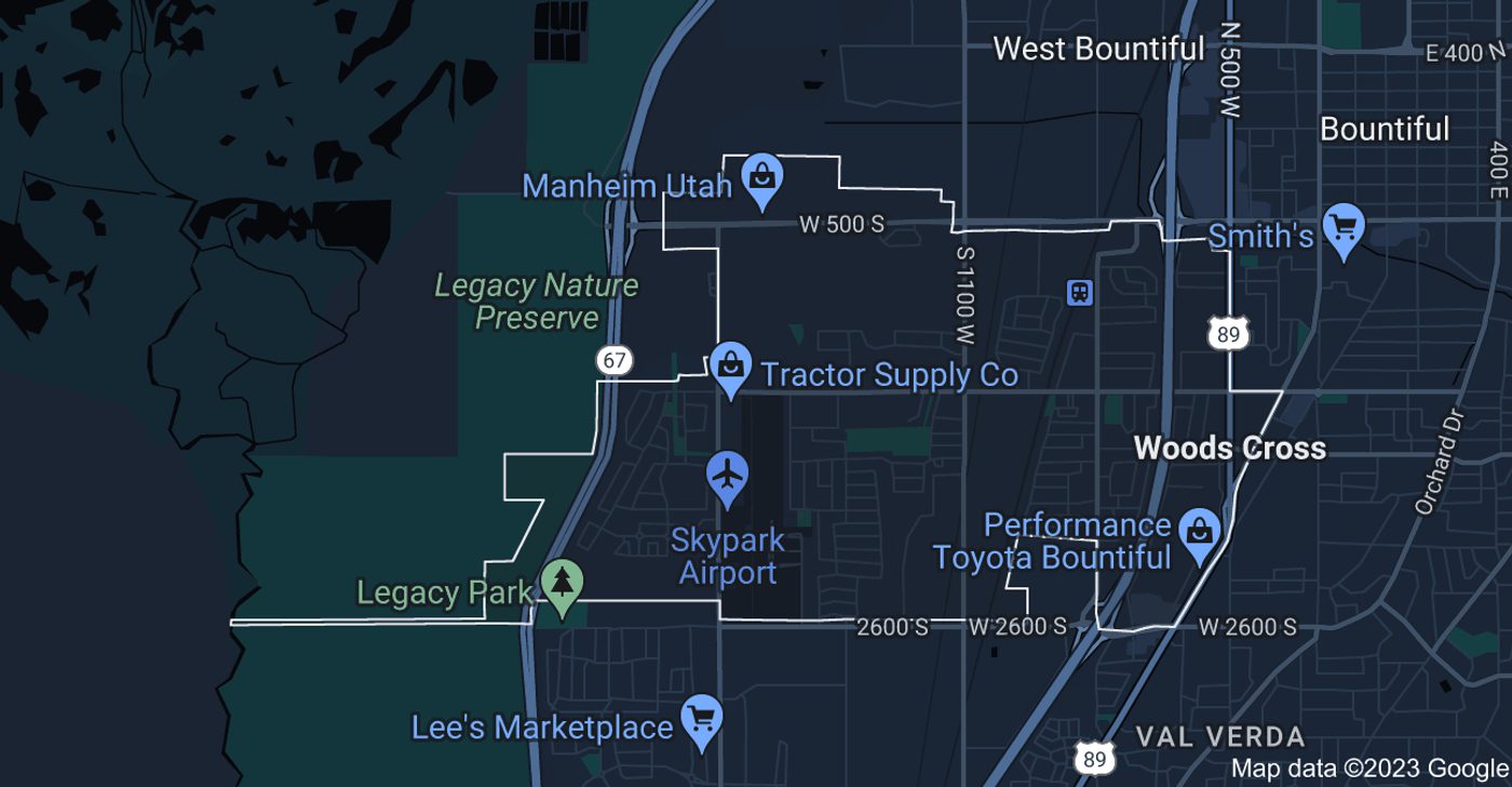 Map of Woods Cross