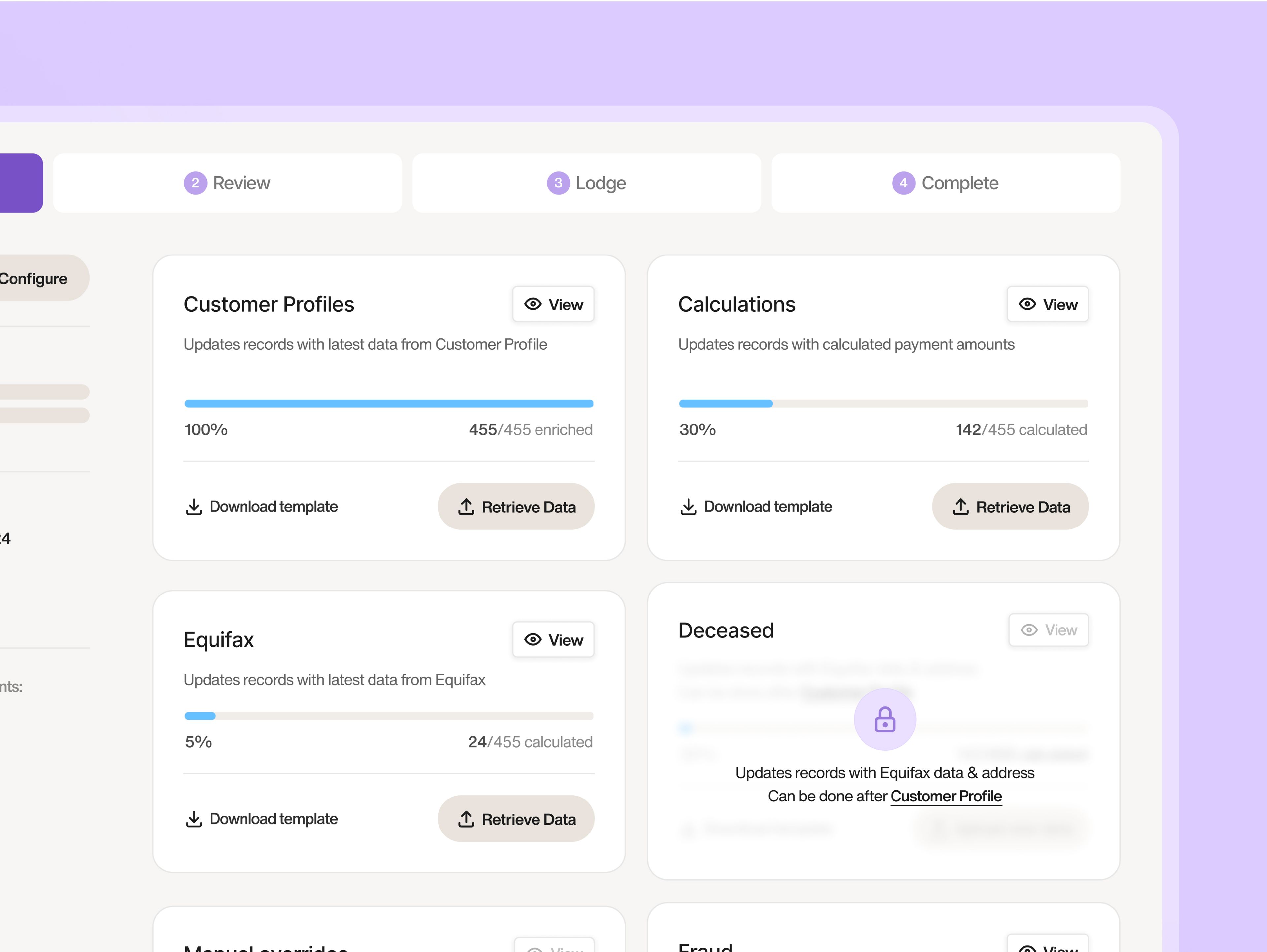 Bluline dashboard