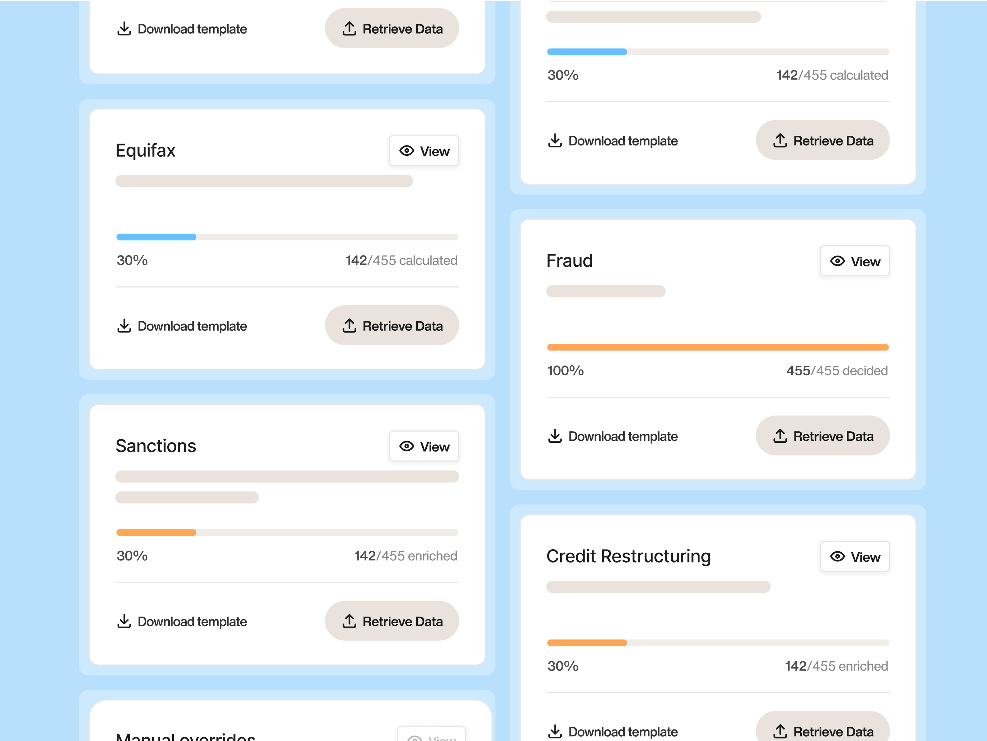 Bluline dashboard