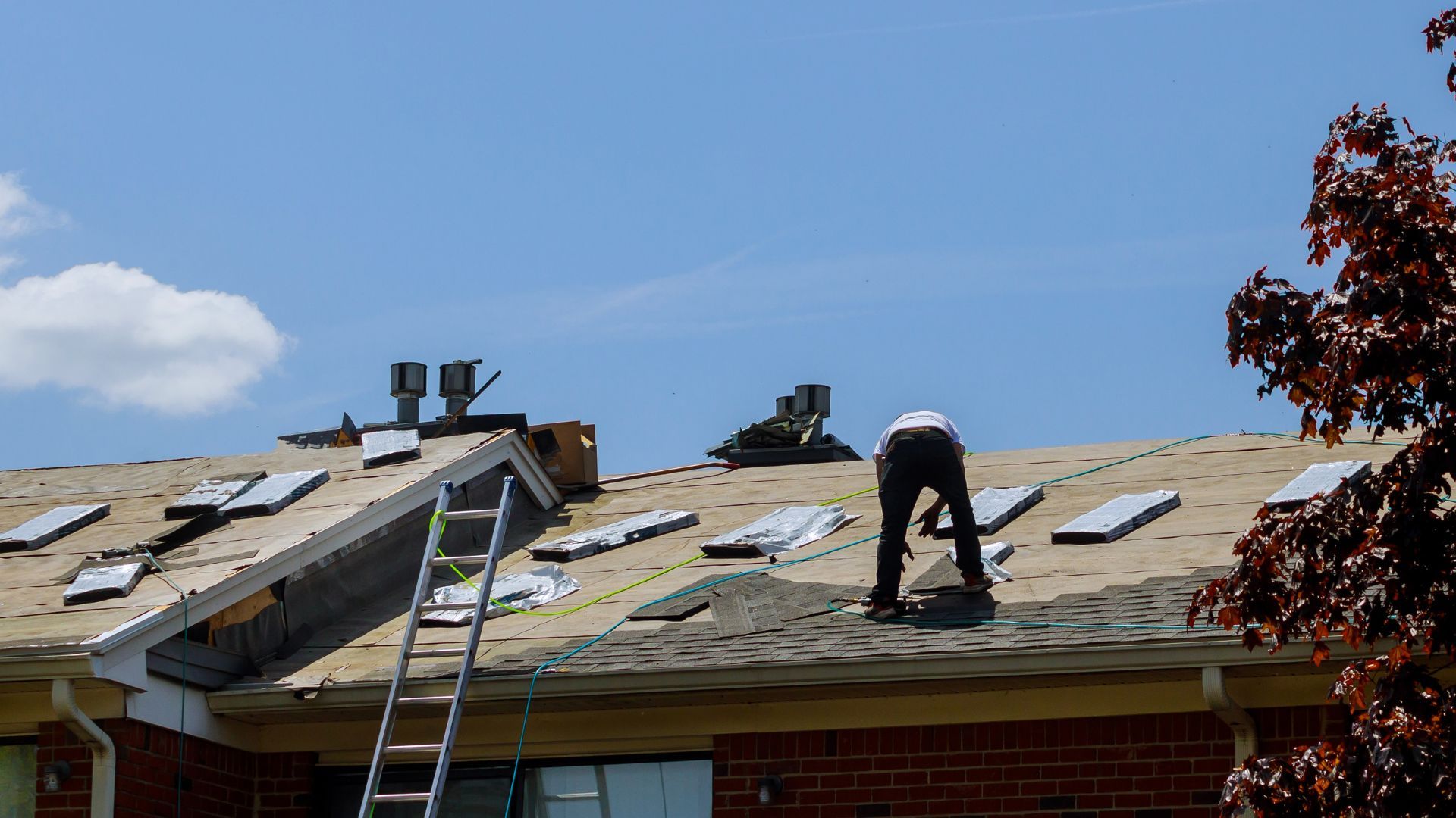 roof repair on fixer upper house before selling