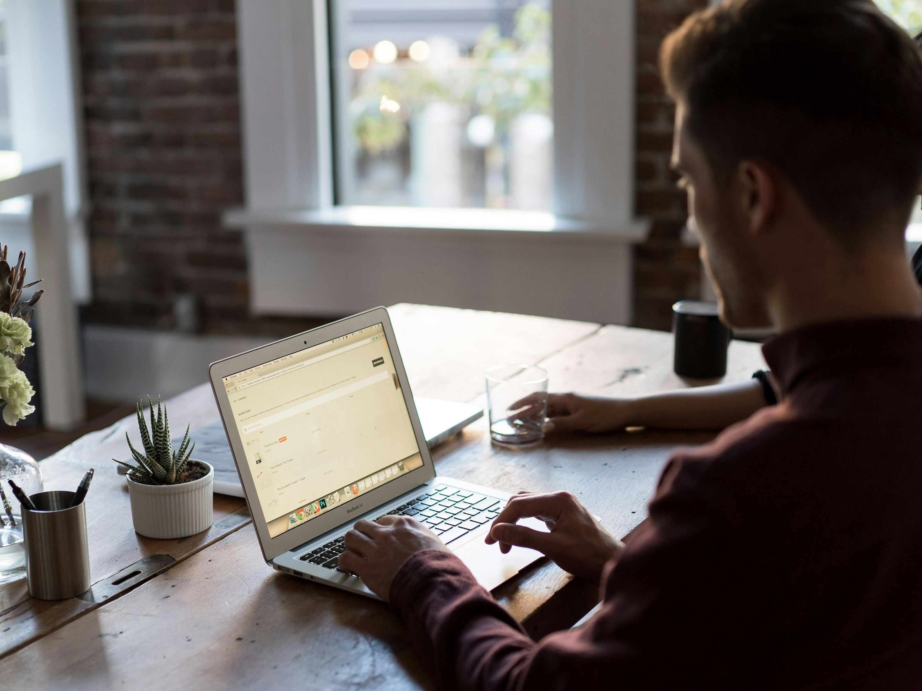 Person Working in Home Office