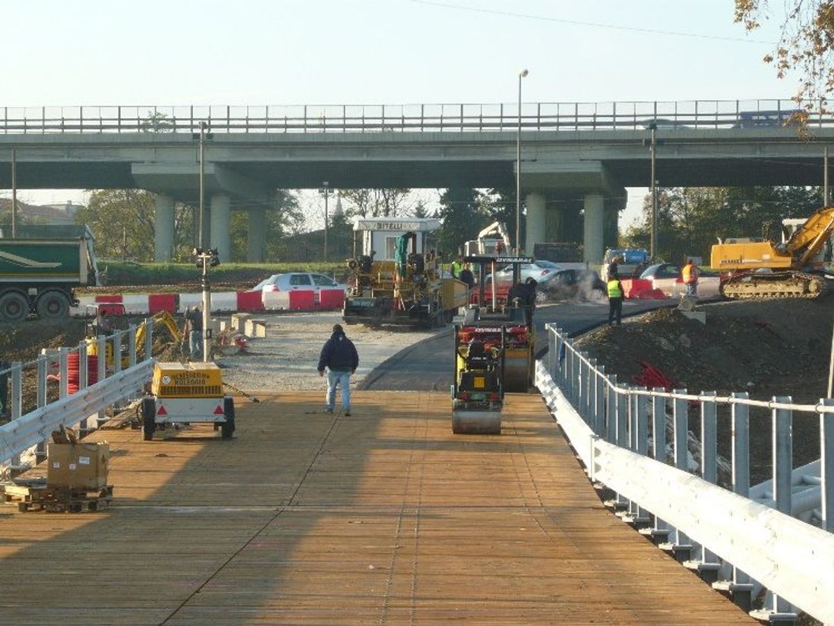 Ponte provvisorio sul Po — San Rocco al Porto (LO) — Piacenza