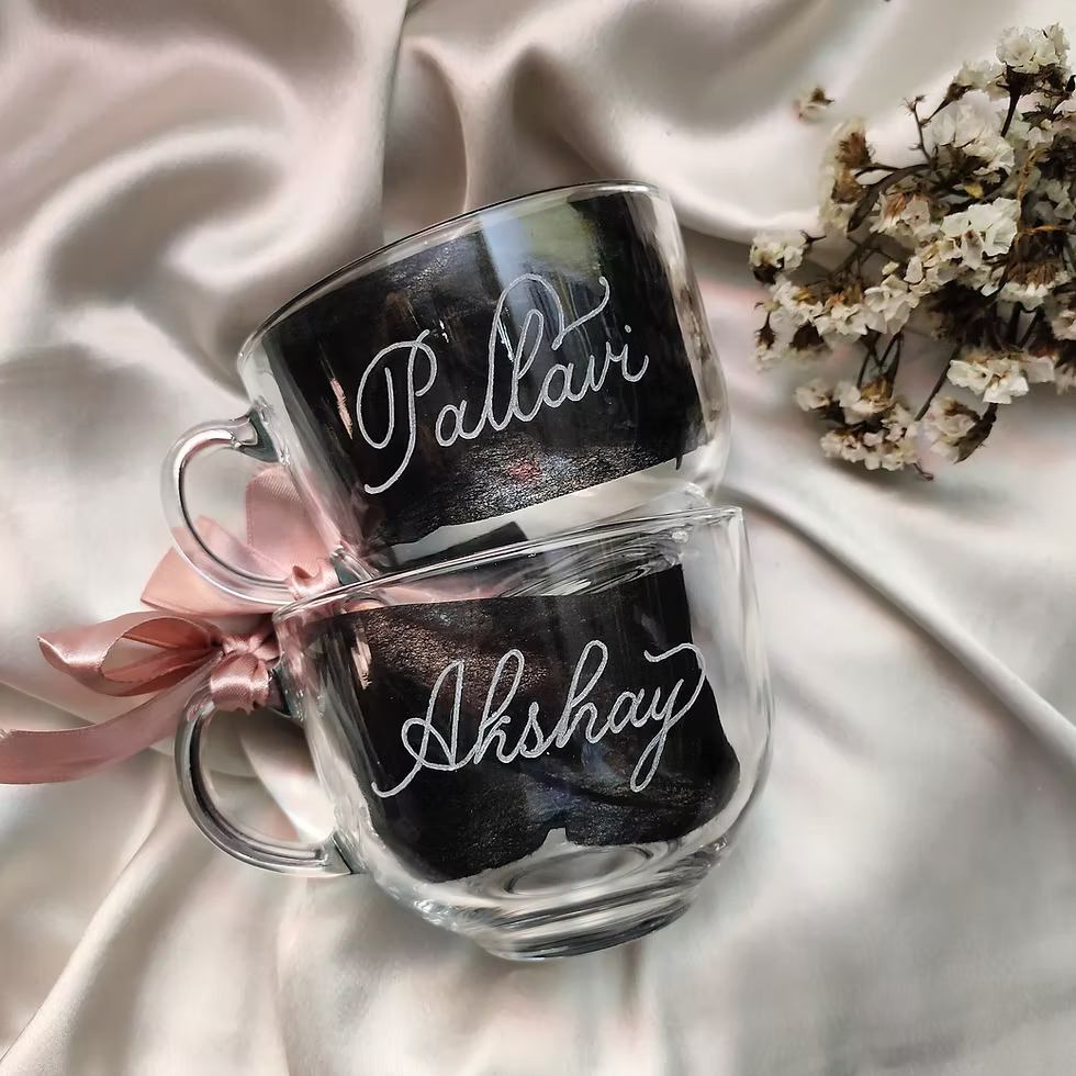 PERSONALIZED - ARTISAN CLEAR MUG | SOUP MUG | ARTISAN COLLECTION