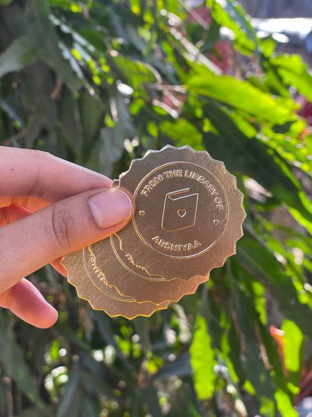 PERSONALIZED PAPER EMBOSSER SET - FROM THE LIBRARY OF