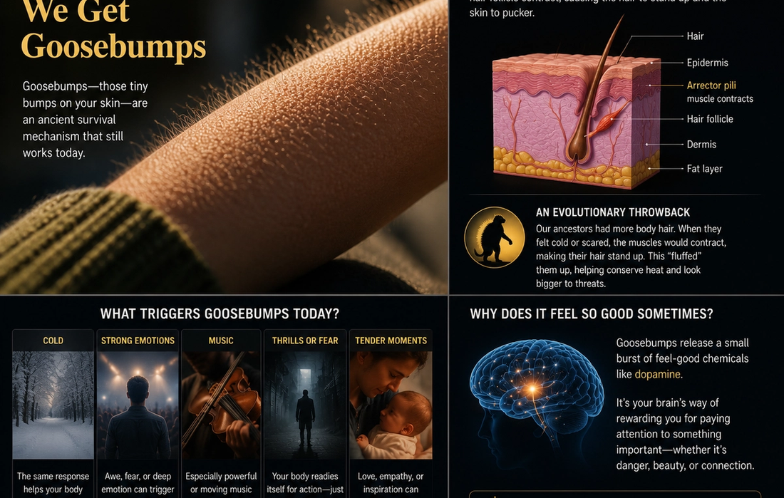 The Real Reason We Get Goosebumps
