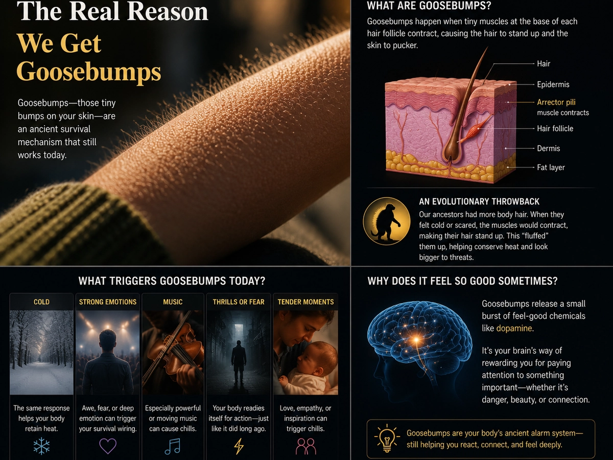 The Real Reason We Get Goosebumps