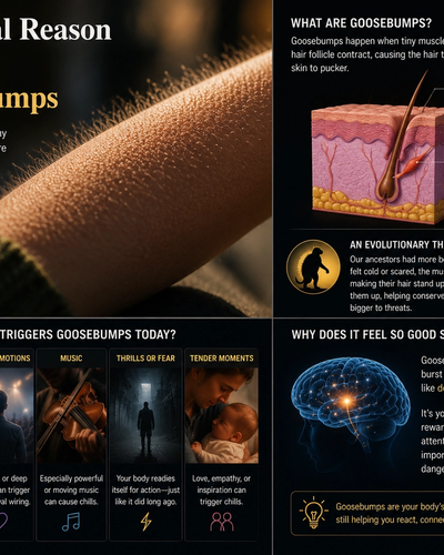 The Real Reason We Get Goosebumps