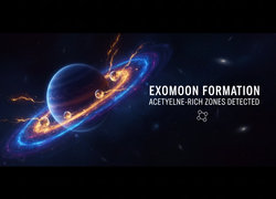 Exomoon Formation Detected in Acetylene-Rich Zones Around Massive Exoplanets