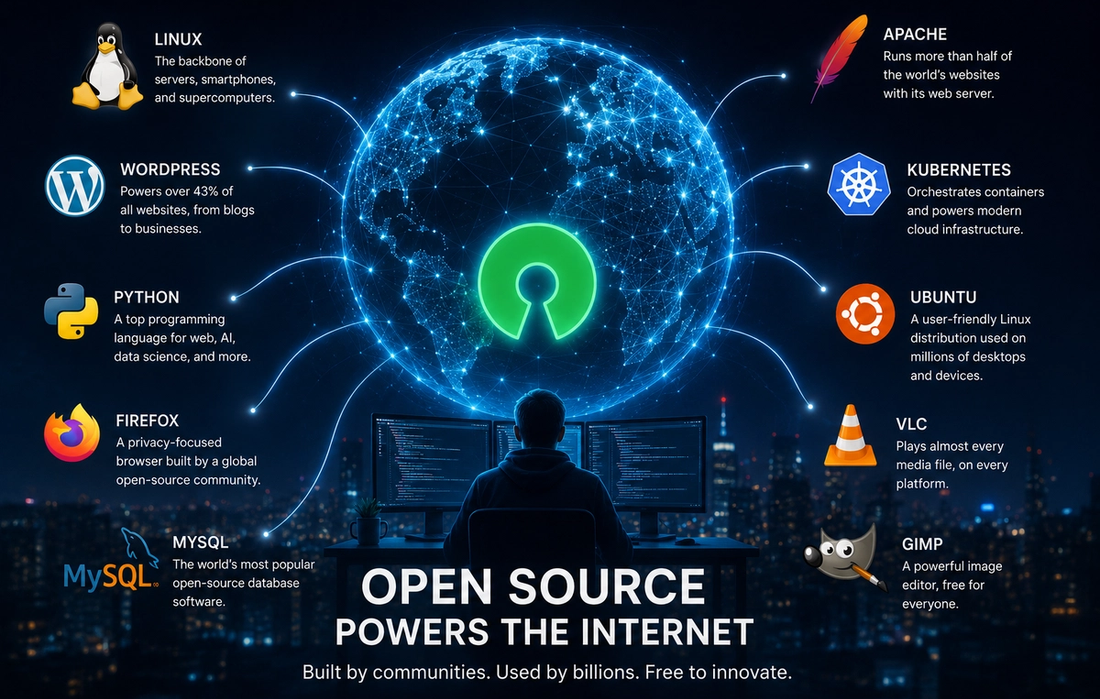 How Open-Source Software Powers the Internet