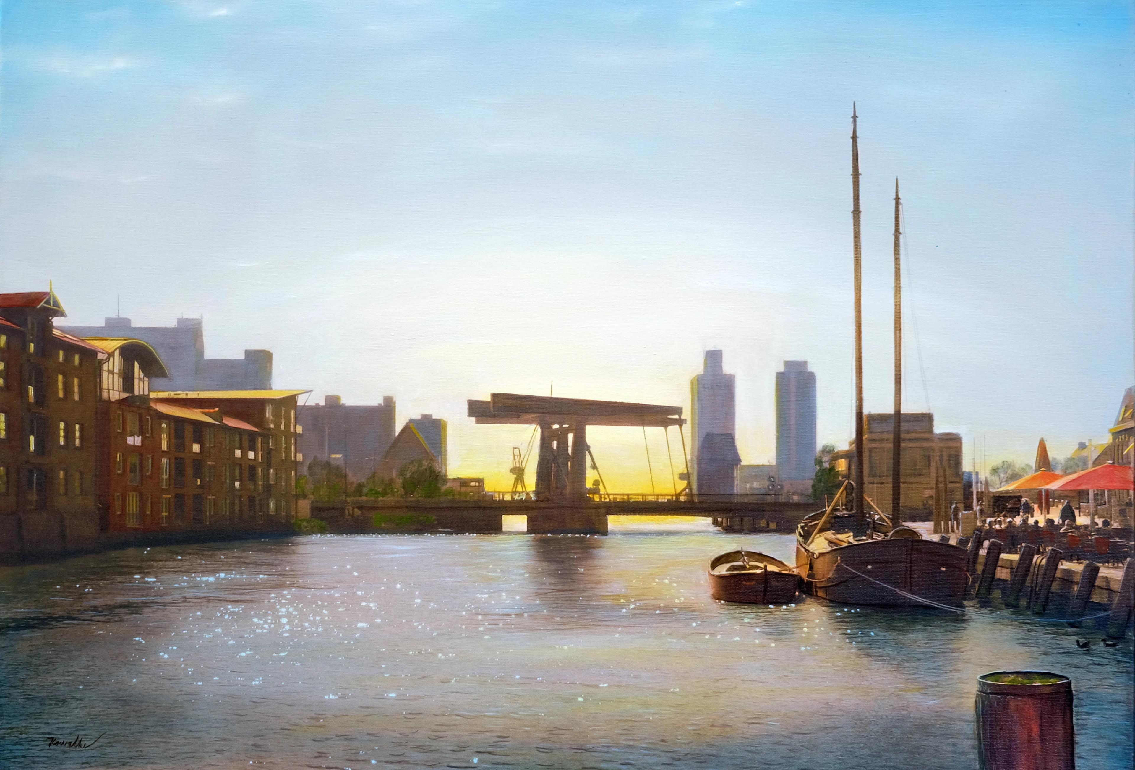 Abend am Hafen
