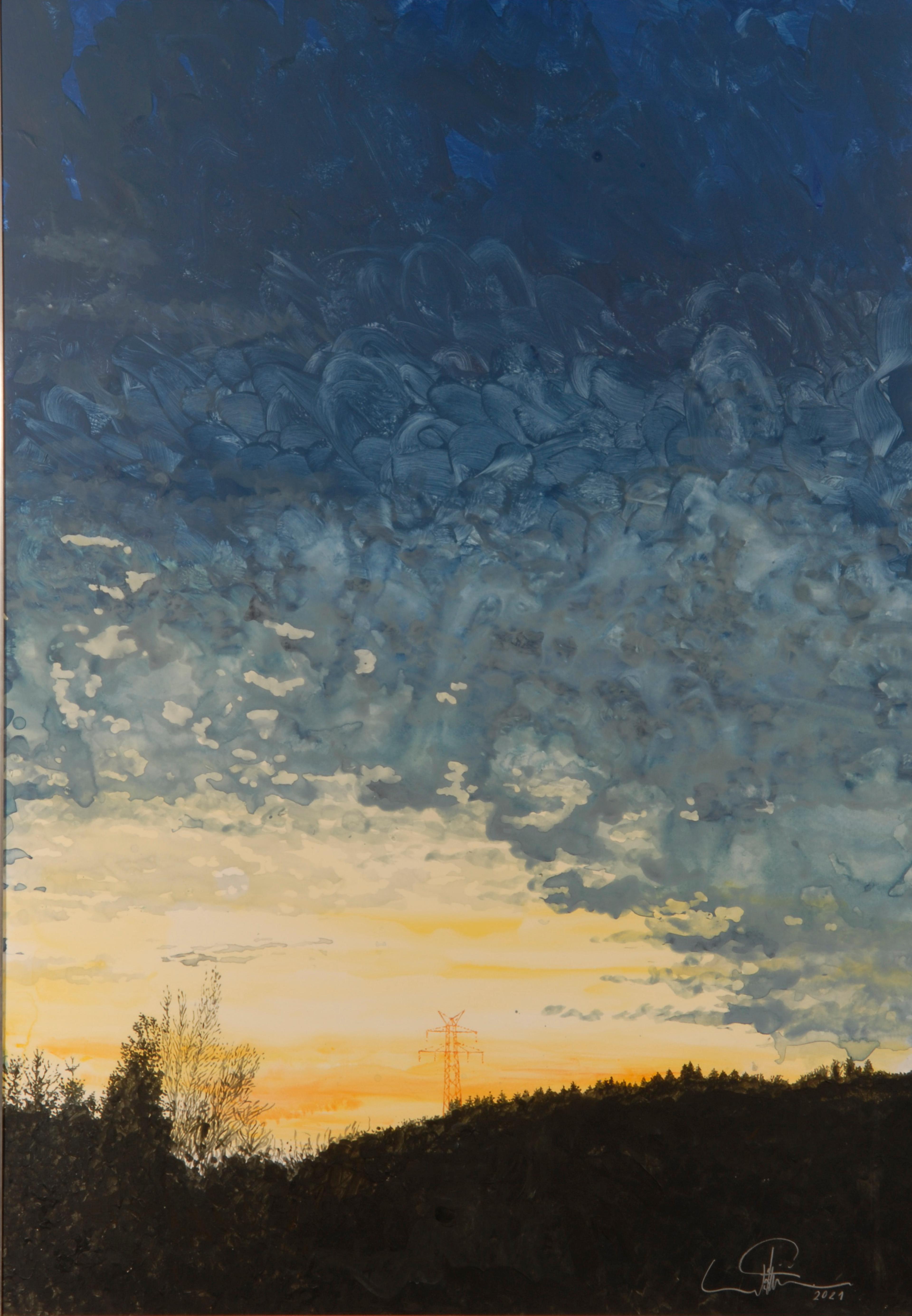 Prächtiger Marschhimmel vom Katzhagen