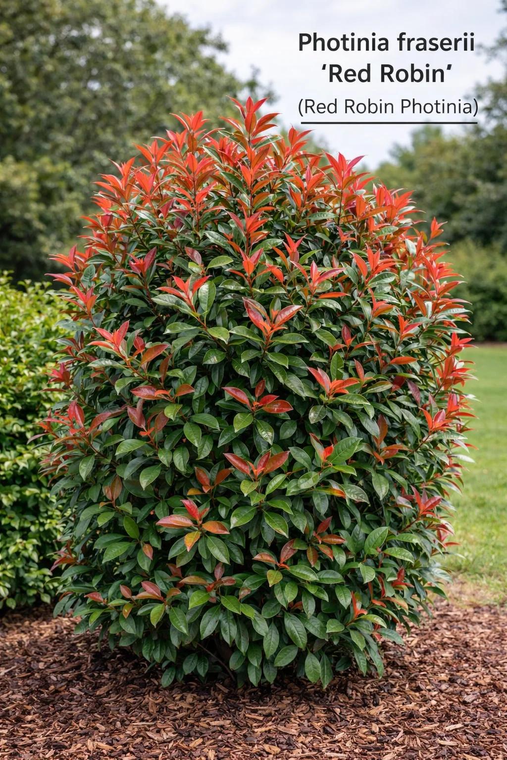 Photinia Red Robin- idealna za ograde