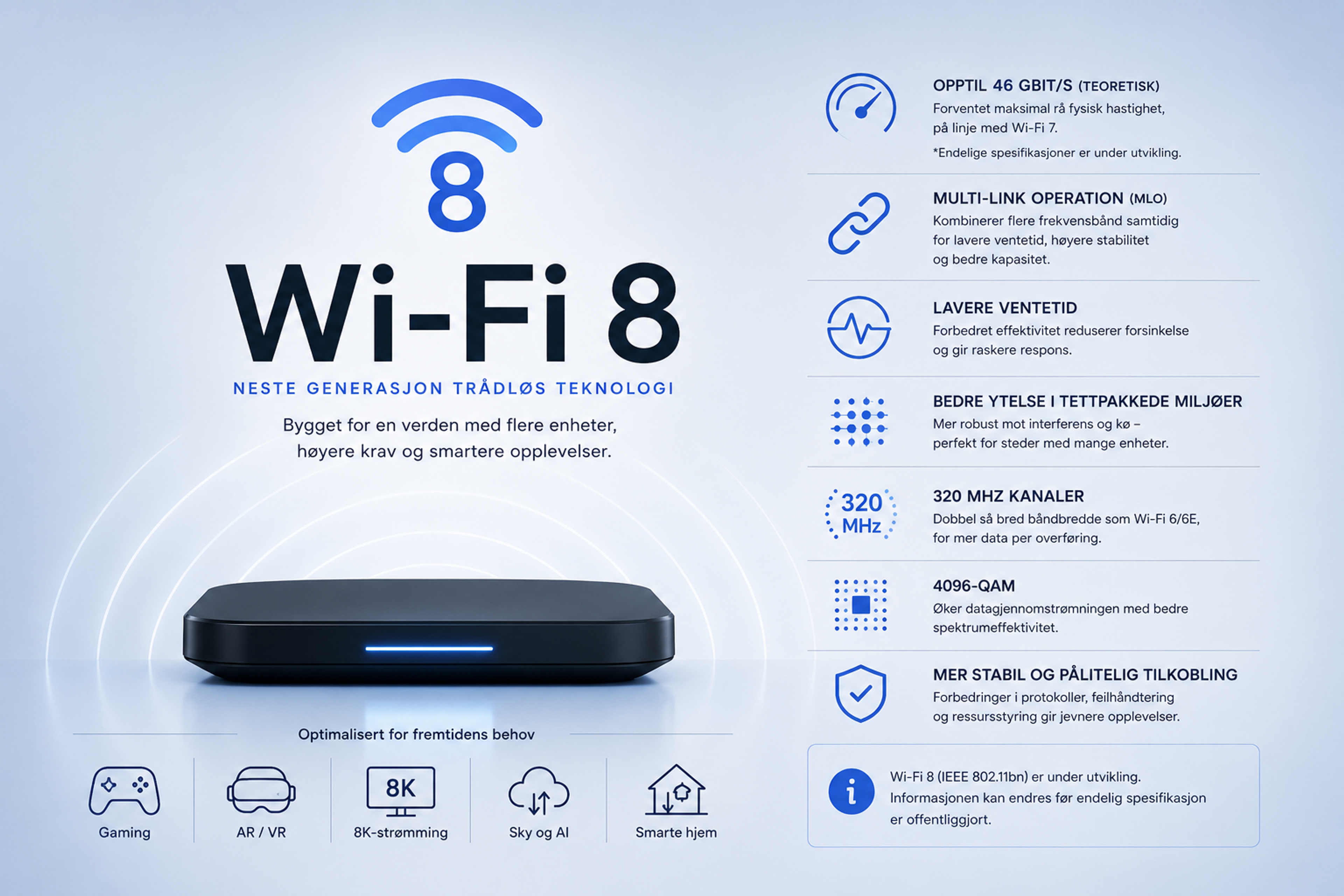 Wi-Fi 8: Komplett guide til den nye Wi-Fi-standarden