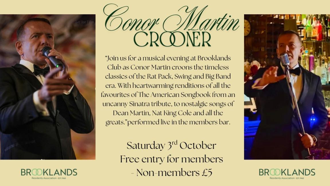 Conor Martin 'Crooner' Singing live in the members bar