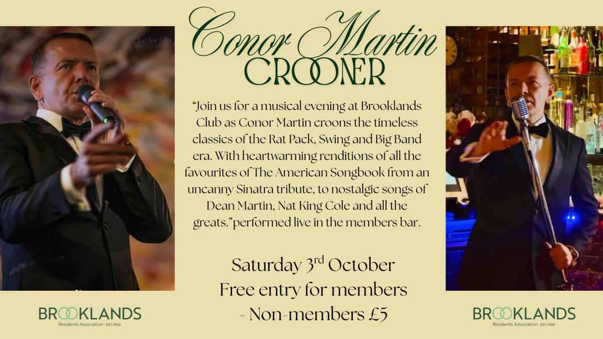 Conor Martin 'Crooner' Singing live in the members bar