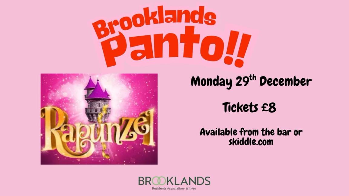 Brooklands presents our annual pantomime 'Rapunzel'