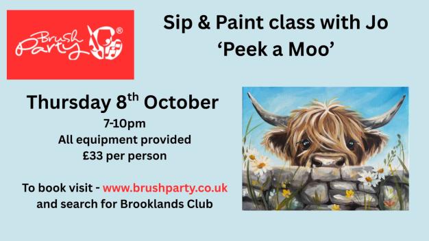 Brush Party - Sip & Paint class with Jo