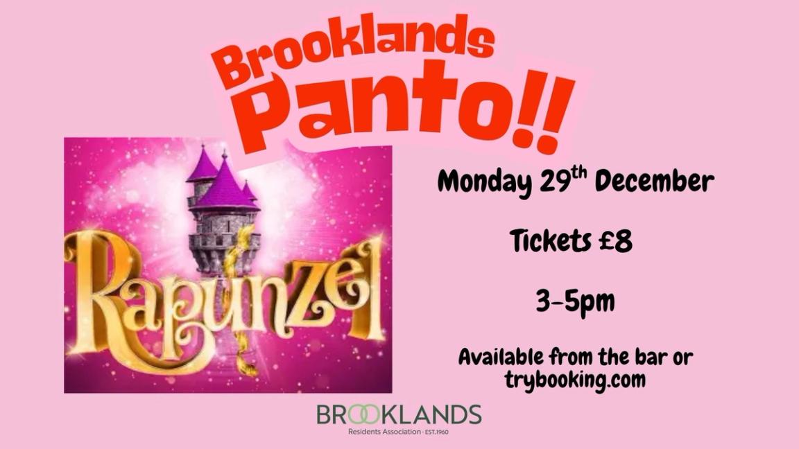 Brooklands presents our annual pantomime 'Rapunzel'