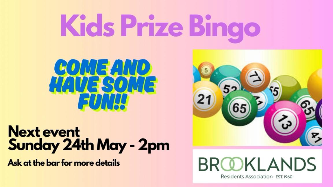 Kids Prize Bingo