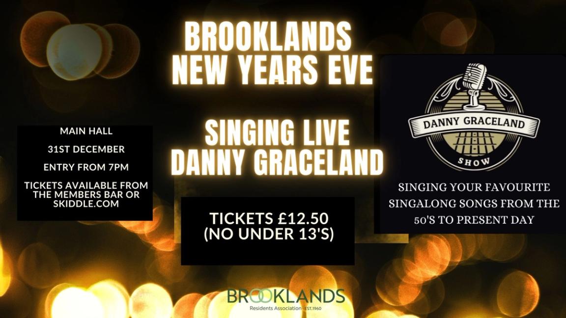 New Years Eve party in the hall with singer Danny Graceland