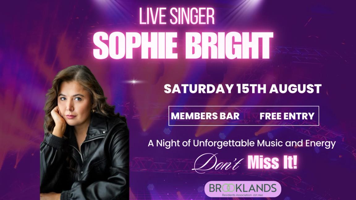 Sophie Bright singing live