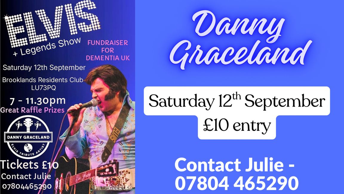 Danny Graceland performing in aid of Dementia UK