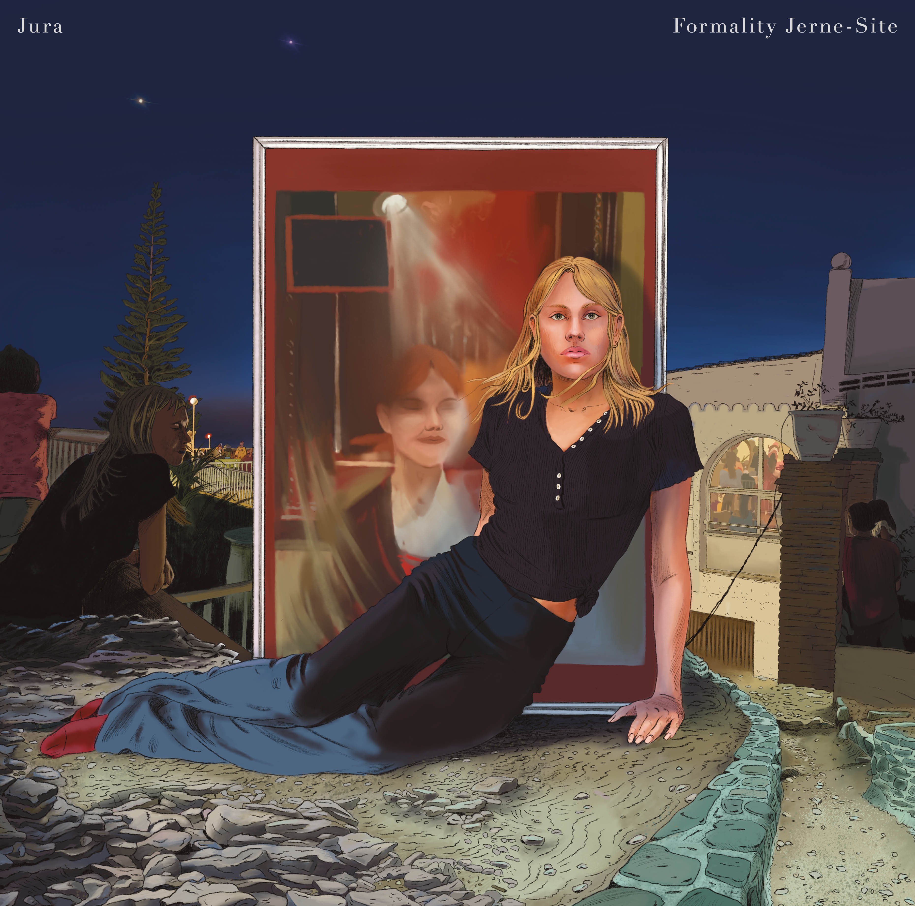 Cover art which is a painting of a person