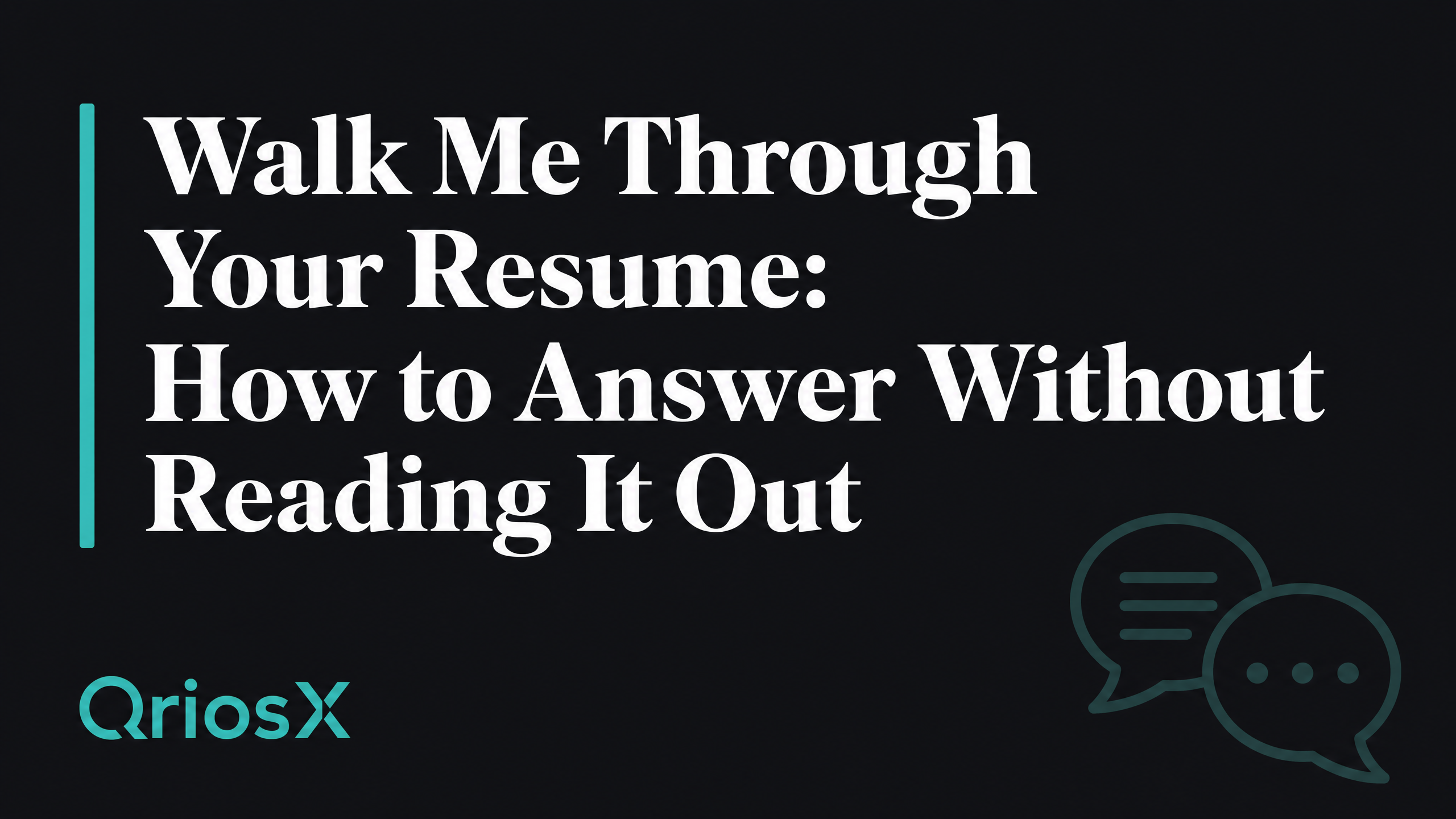 Walk Me Through Your Resume: How to Answer Without Reading It Out