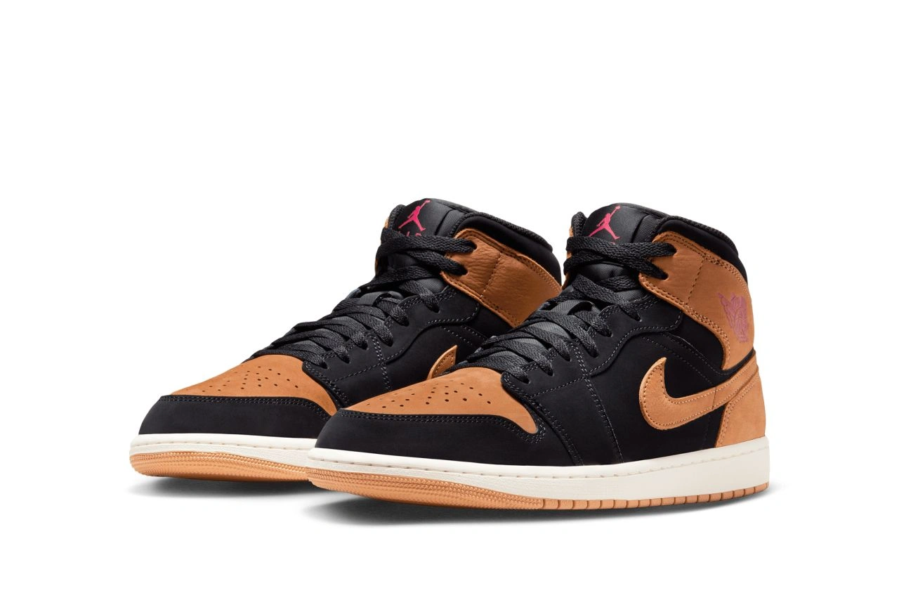 AIR JORDAN 1  MID SE FLAX