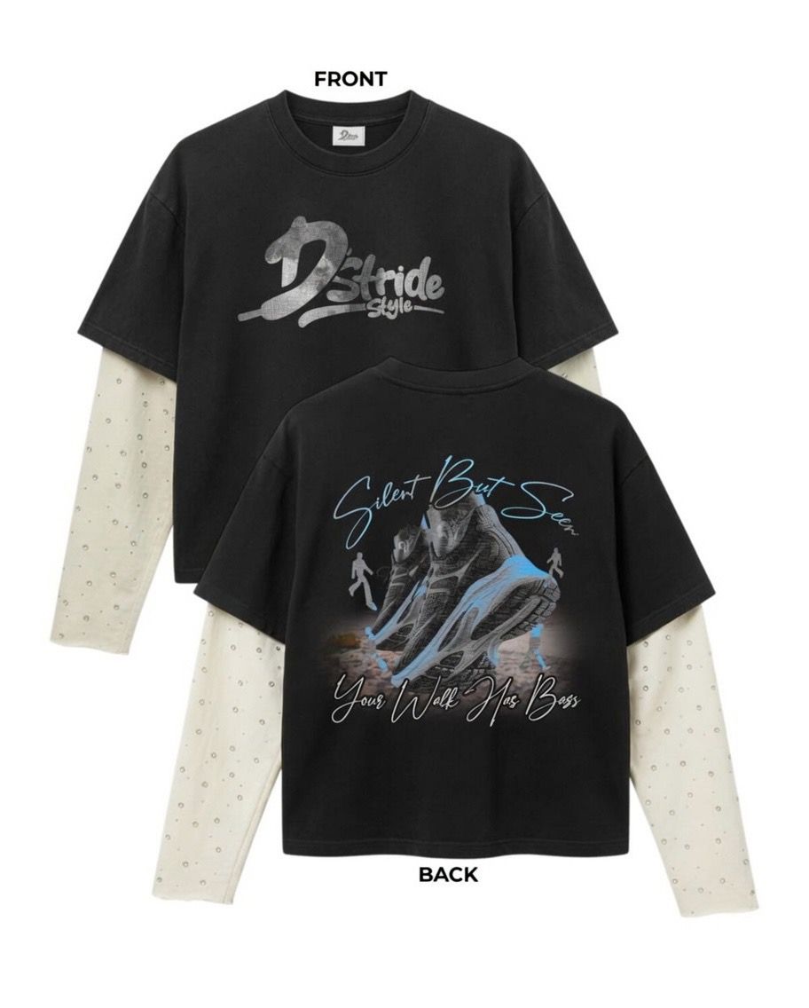 Vintage Rhinestone Layered Tee