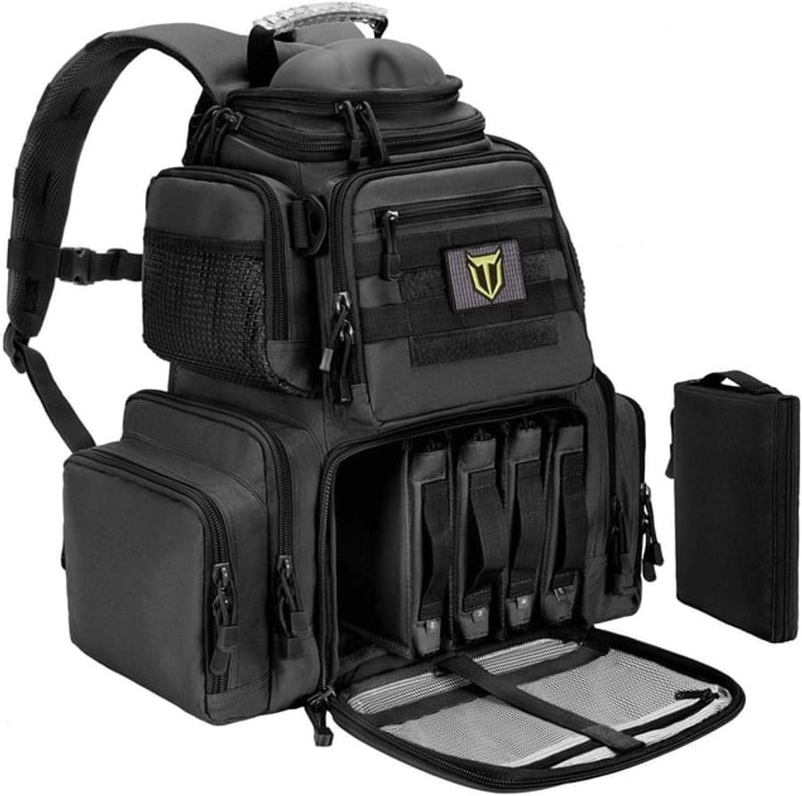 TideWe Tactical Range Backpack Bag for Gun and Ammo with Pistol Case - $67.49