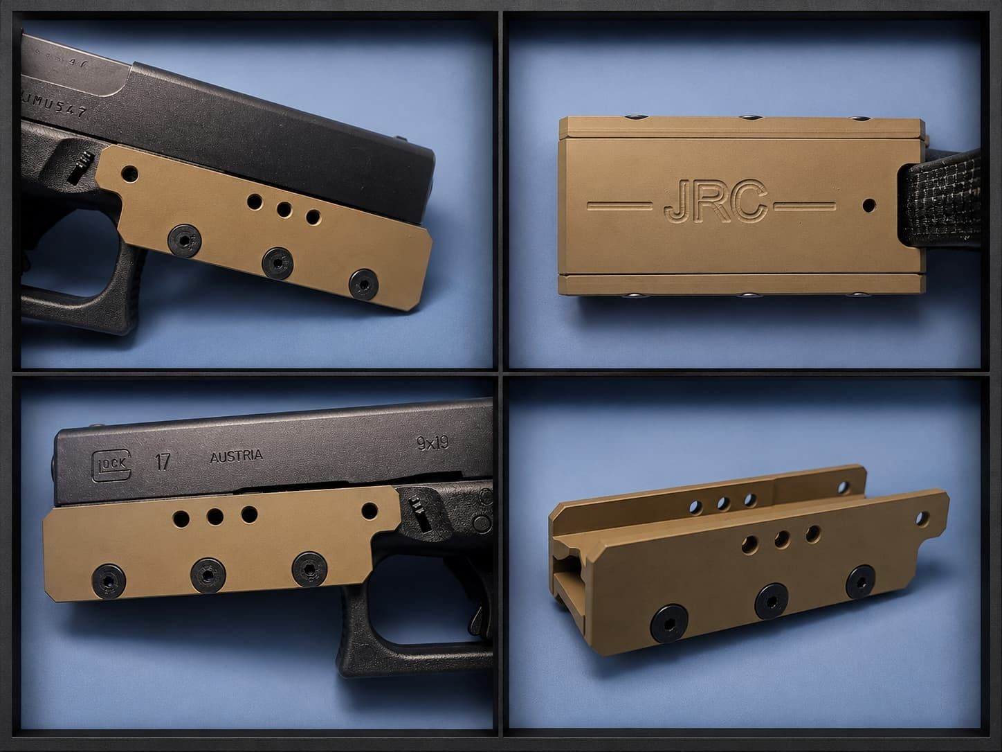 JRC Glock Frame Weight System, Armor Black finish