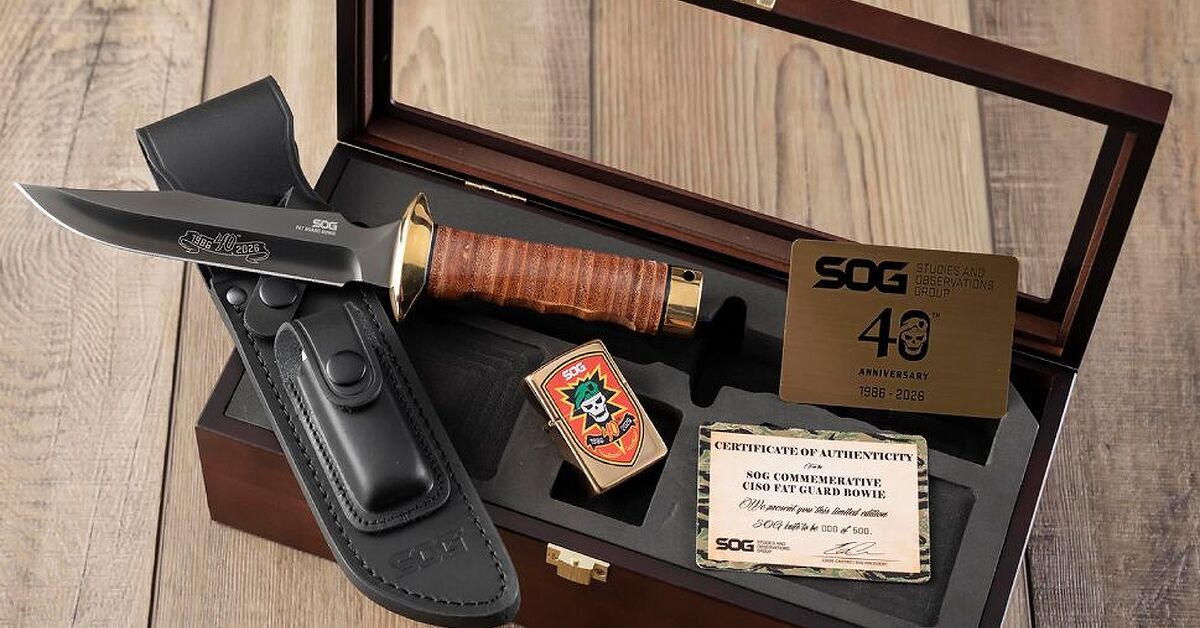 Limited to 500: SOG 40th Anniversary Fat Guard Bowie