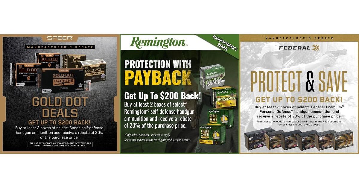 Remington, Federal, Speer Cut Prices on Hollow-Point Carry Ammo This Summer