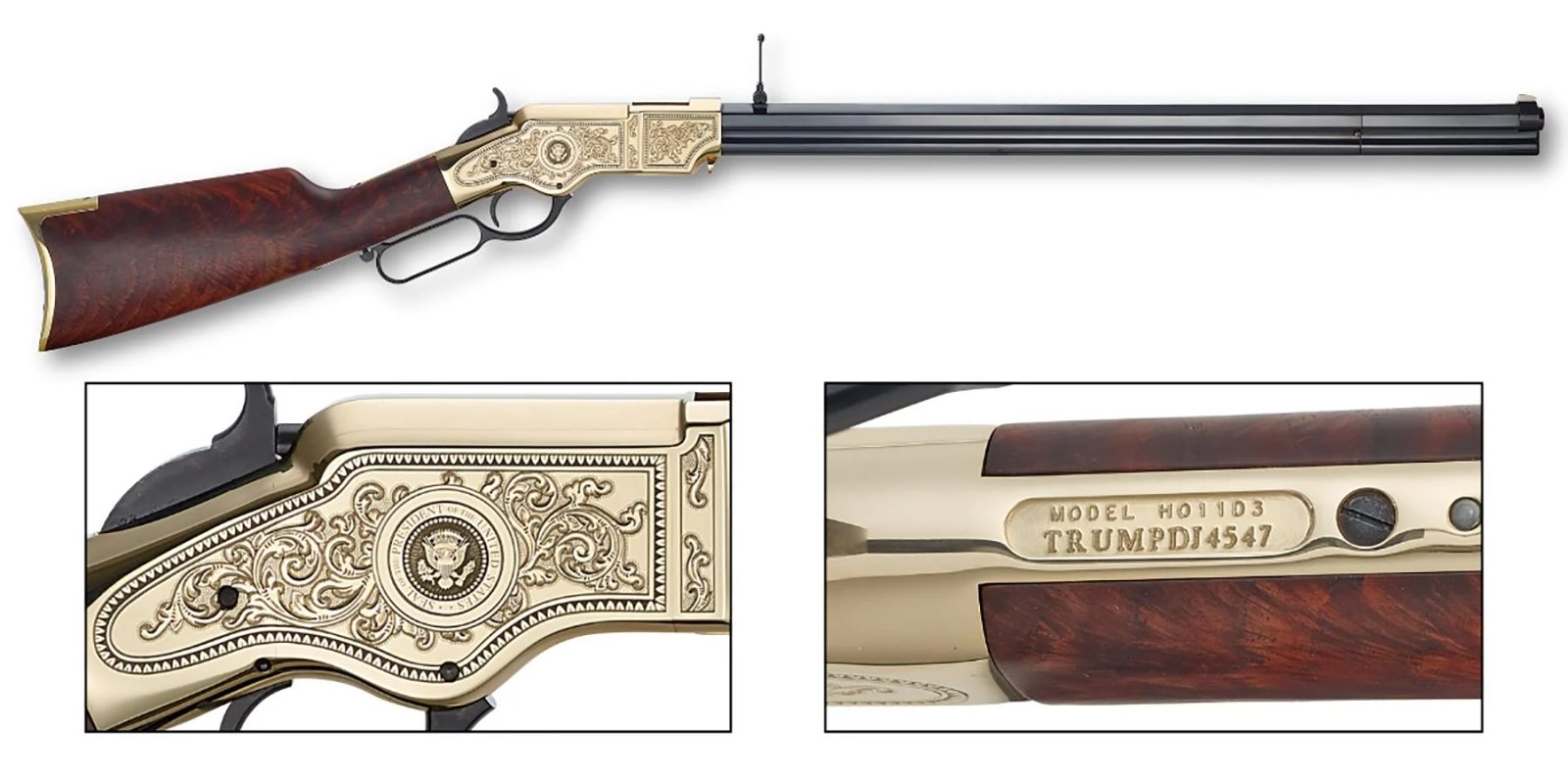 Henry's Engraved "Presidential" Rifle Sells for $47,500 at Mar-a-Lago Auction Benefiting FLEO Foundation